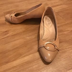 Dexflex comfort wedges nude